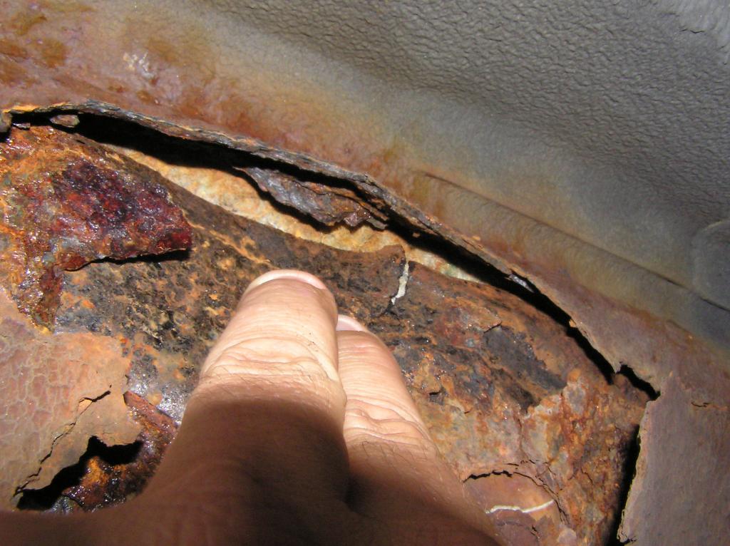 Nissan rotted floor boards #10