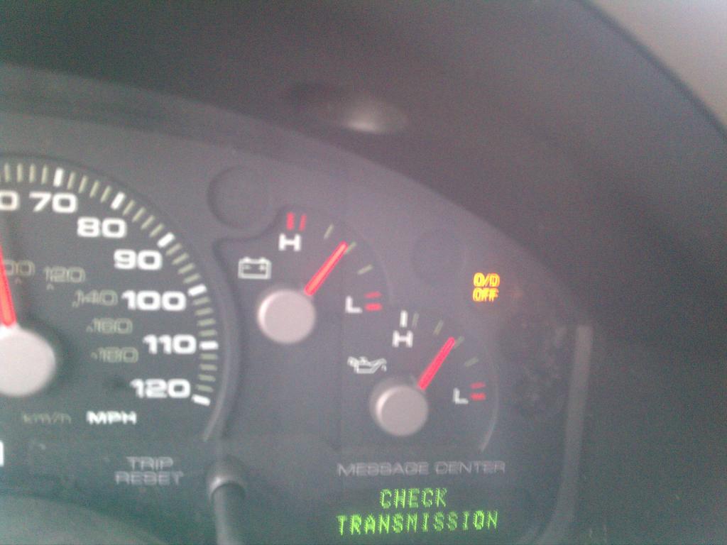 1998 Ford expedition overdrive off light blinking